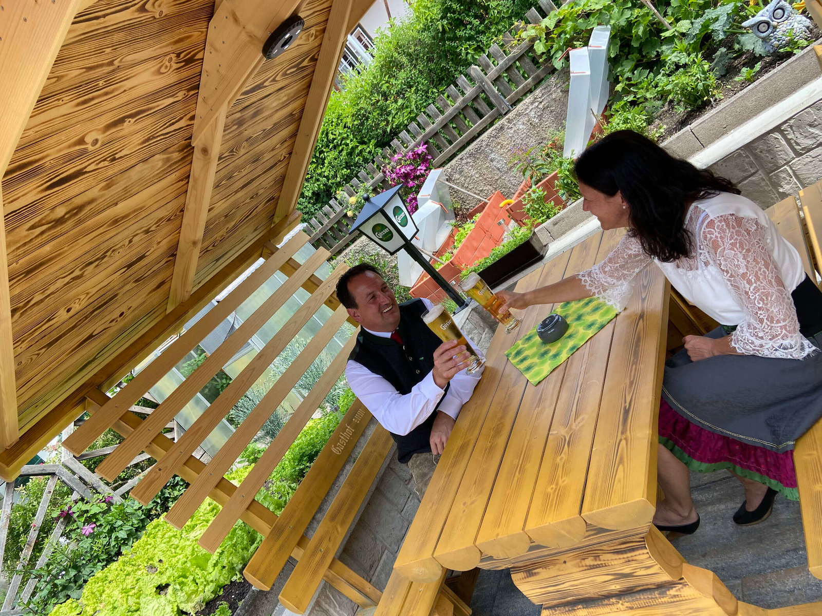 Biergarten vom Gasthof zum Mohr’n Familie Tanner